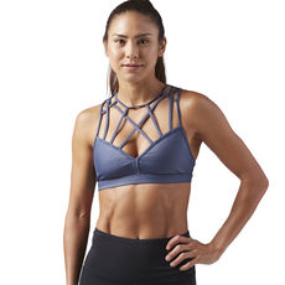 Reebok Strappy Metallic Bra *RARE*